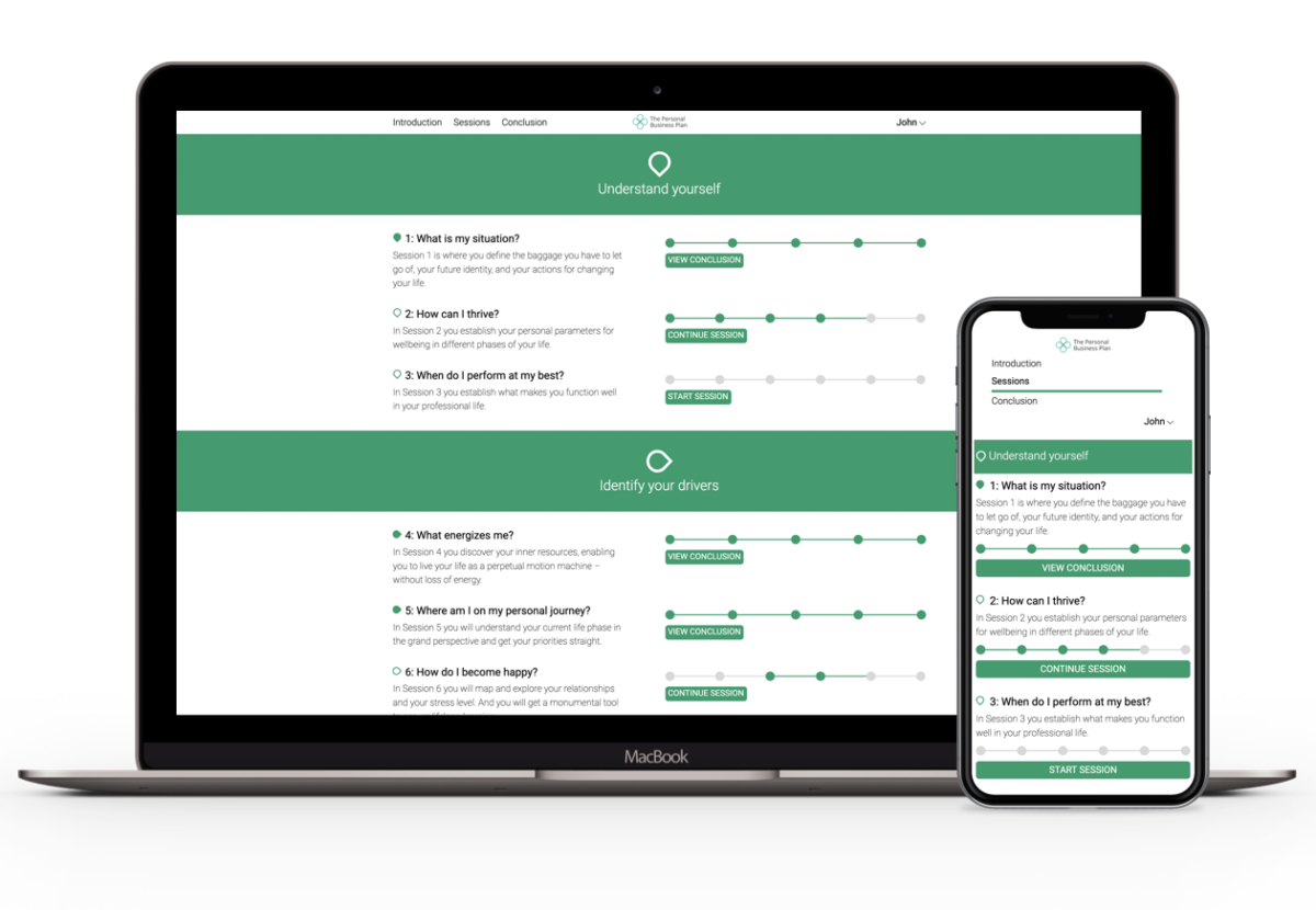 Screenshot of The Personal Business Plan online Toolkit