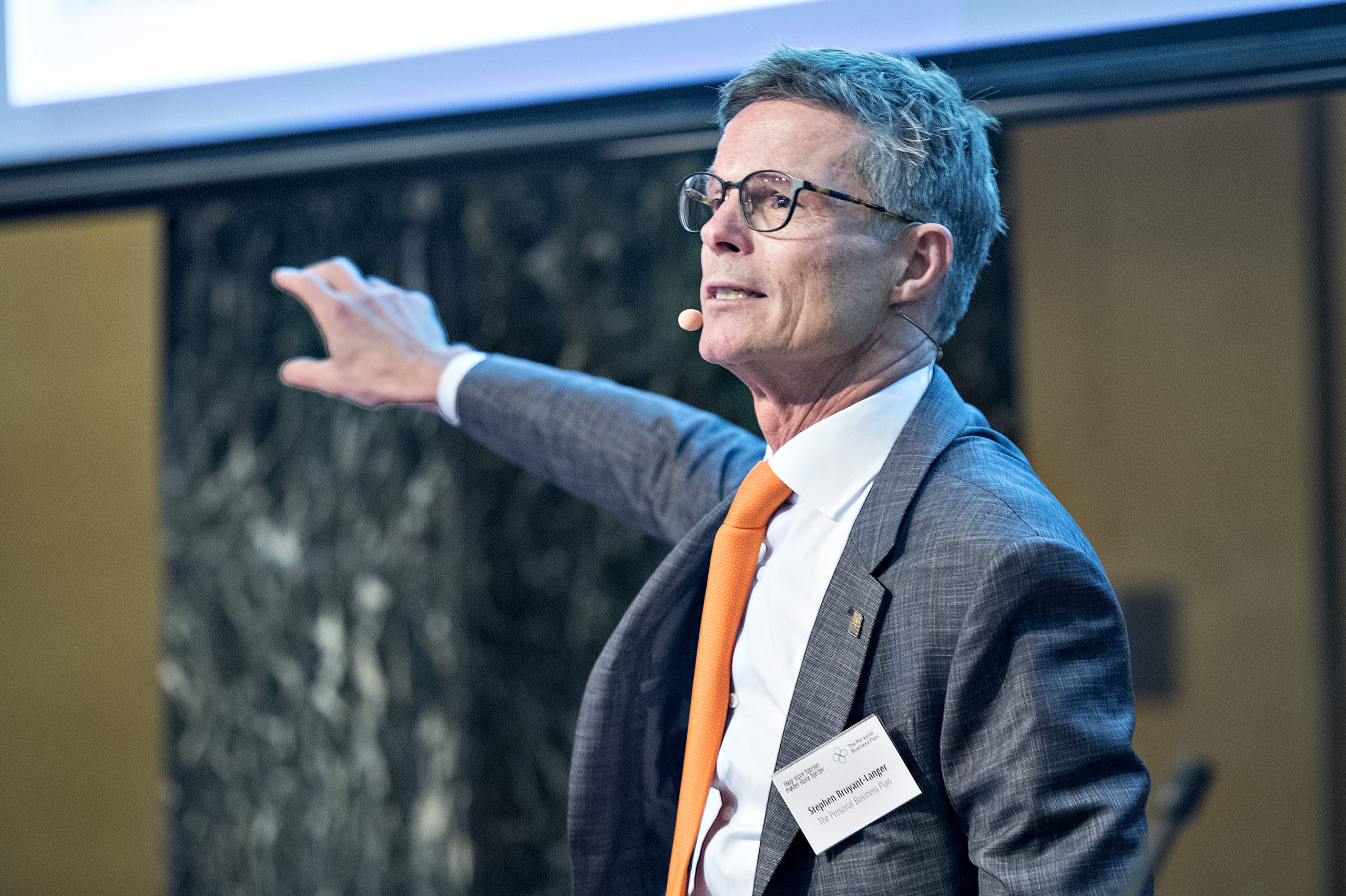 Stephen Bruyant-Langer pointing