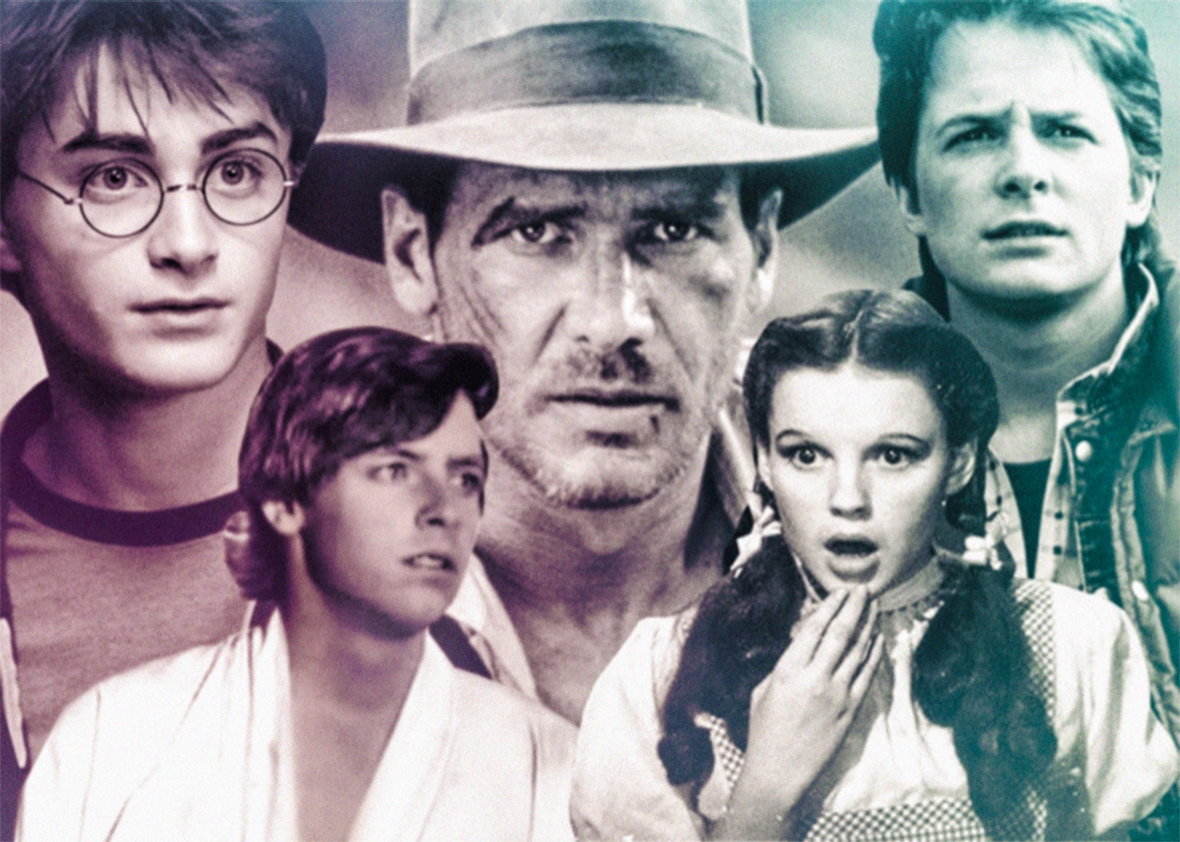 Collage of movie heroes